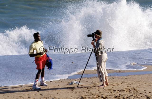 seance photo.JPG - Séance photo sur la plage de Cannes pendant le festival